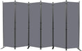 Six Panel Portable Fabric Room Divider