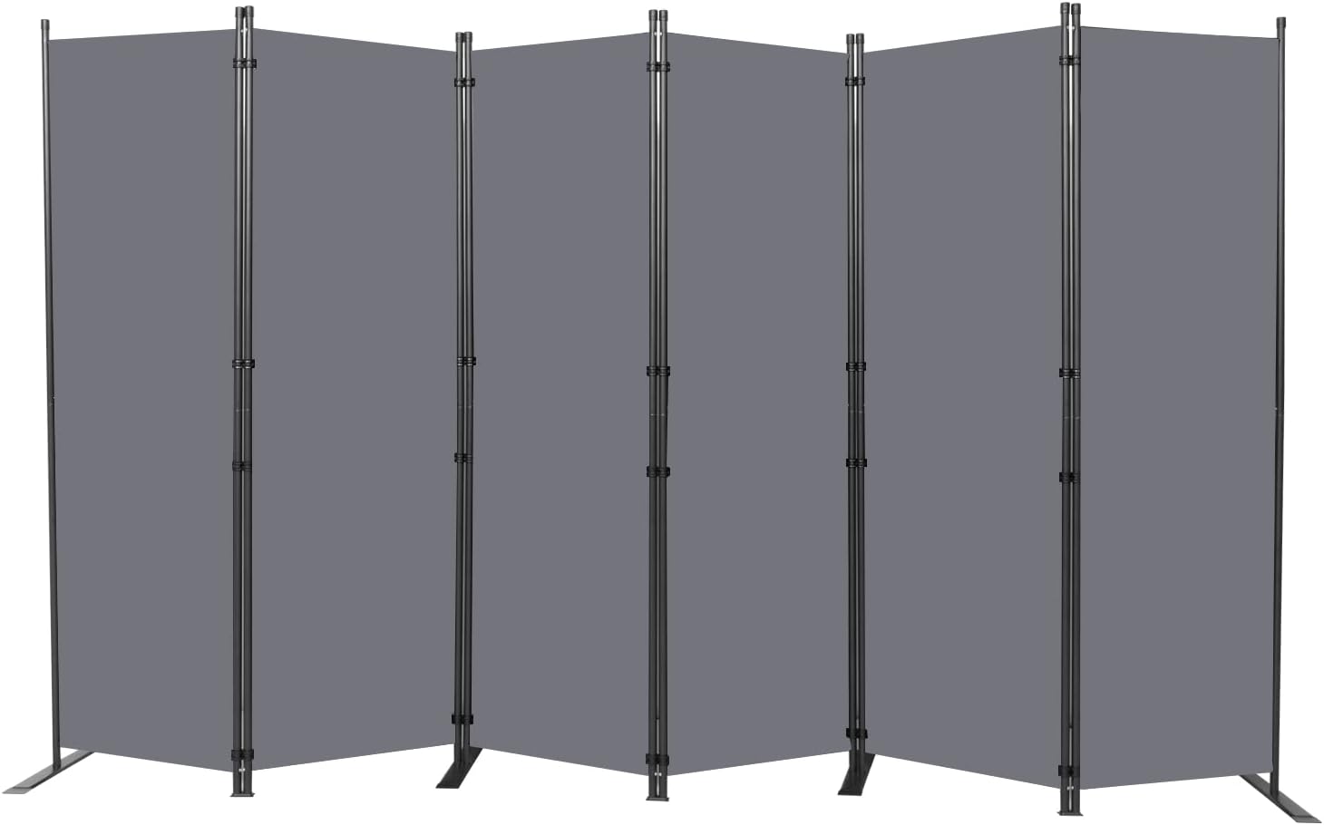 Six Panel Portable Fabric Room Divider