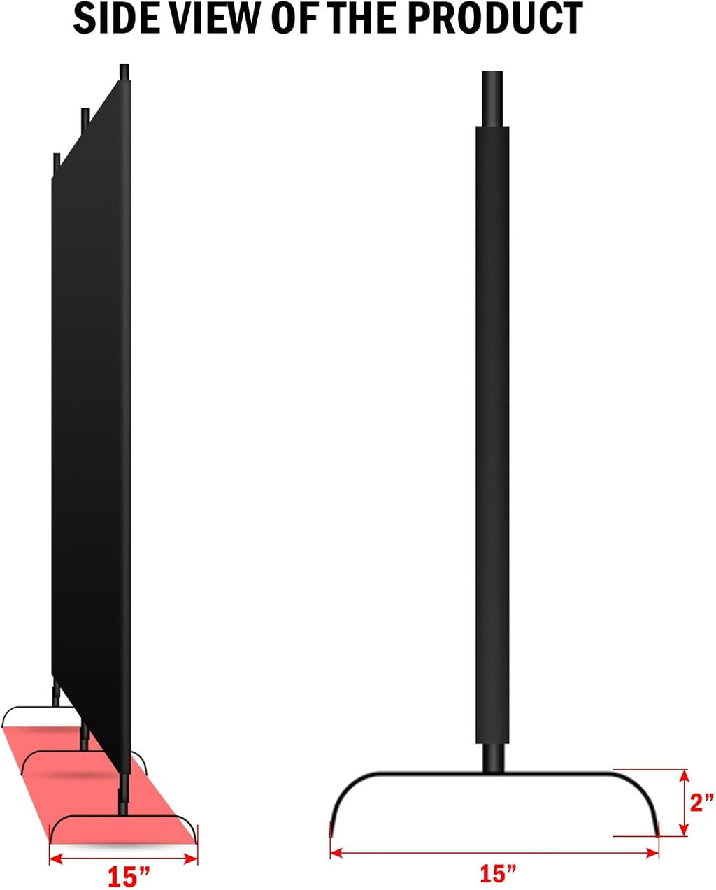 Two Panel Freestanding Foldable Room Divider