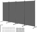 Four Panel Foldable Freestanding Room Divider