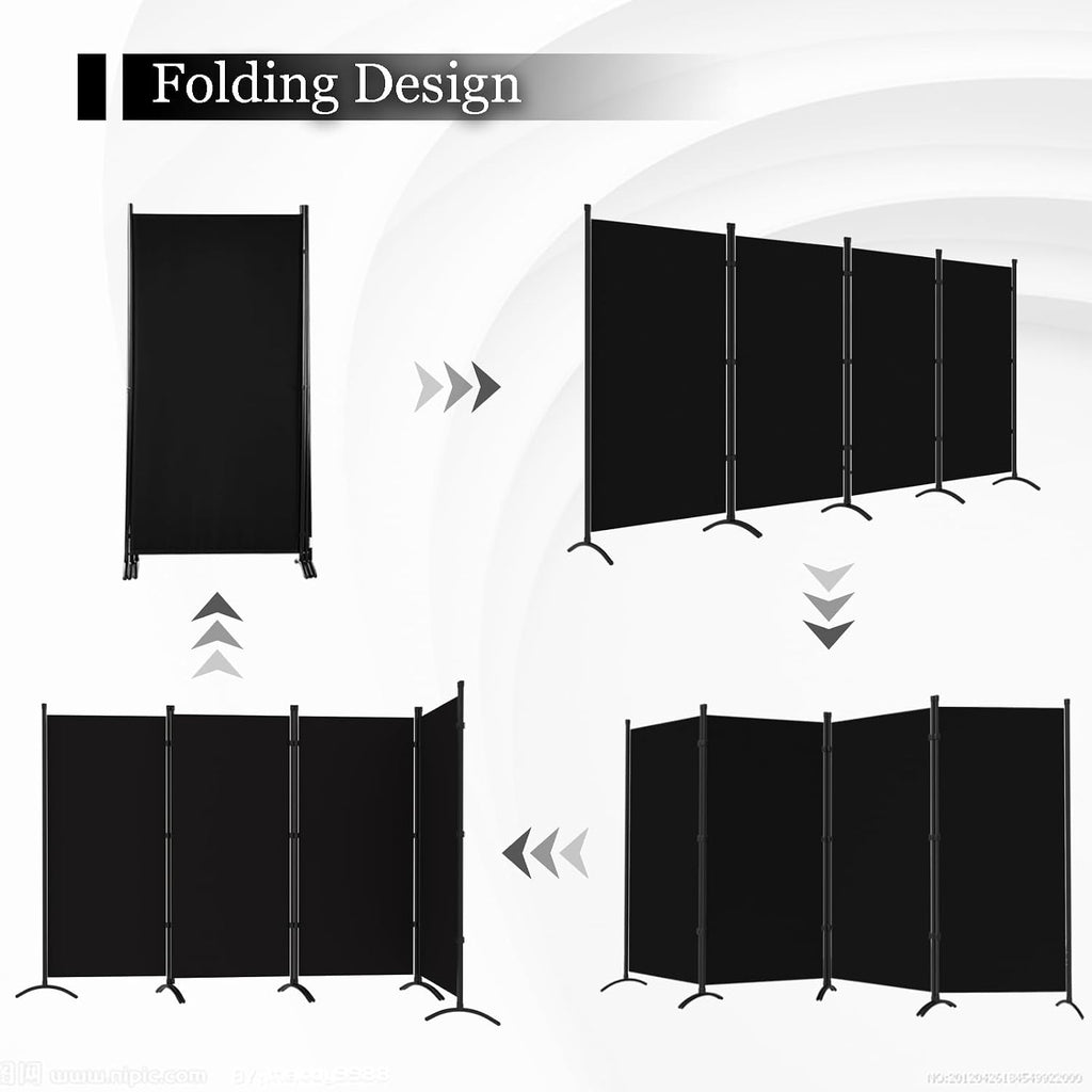 Four Panel Freestanding Foldable Room Divider