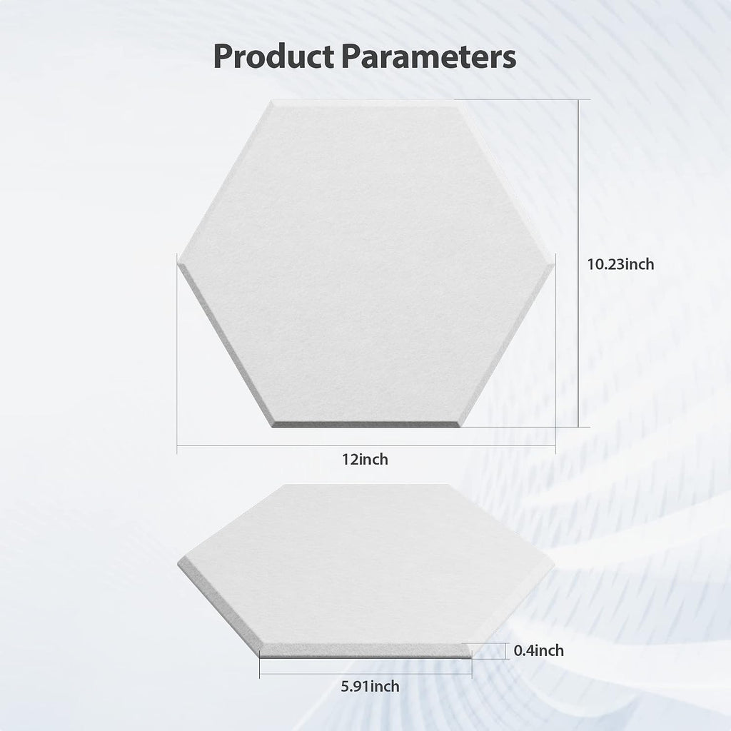 Hexagon Self Adhesive Acoustic Foam Panels