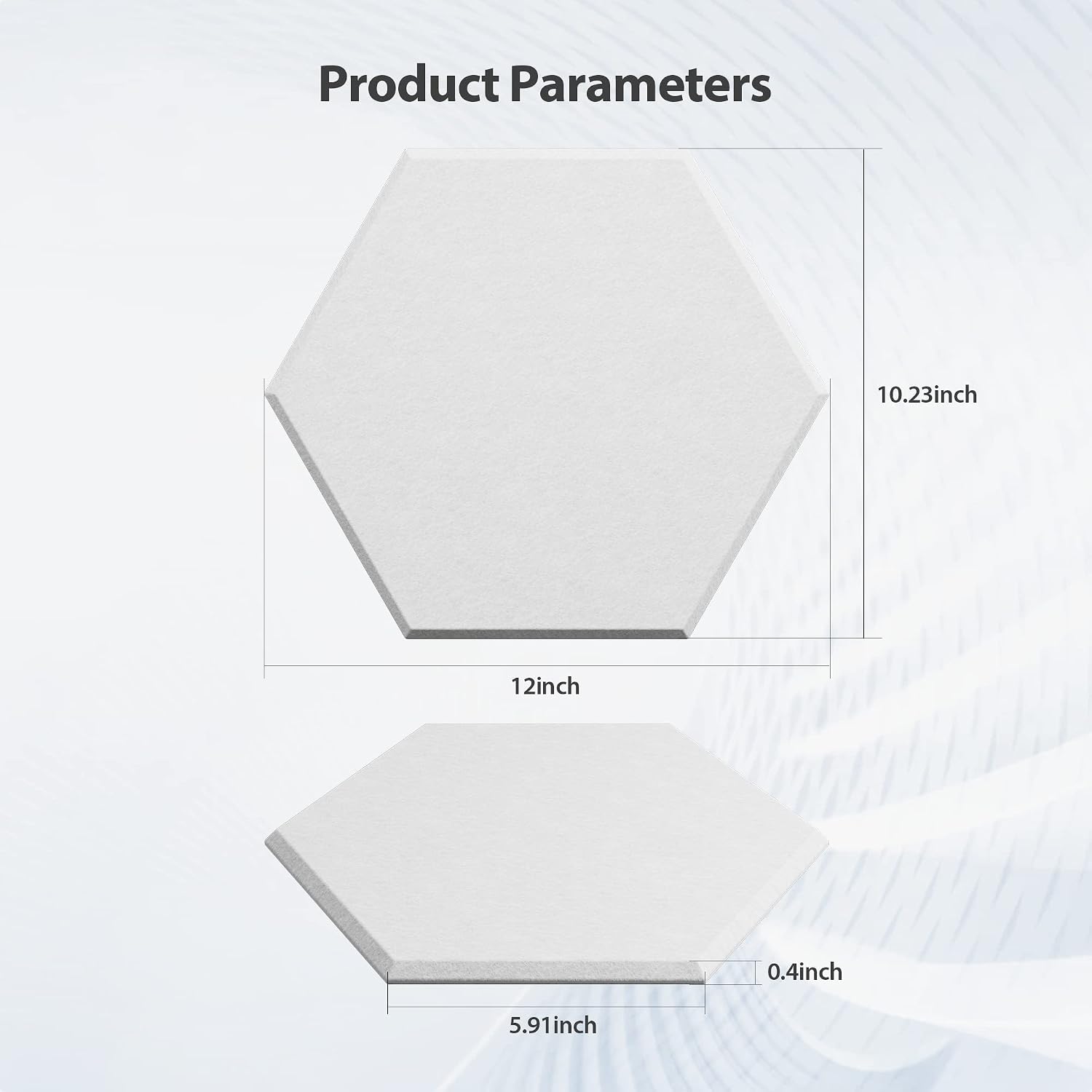 Hexagon Self Adhesive Acoustic Foam Panels