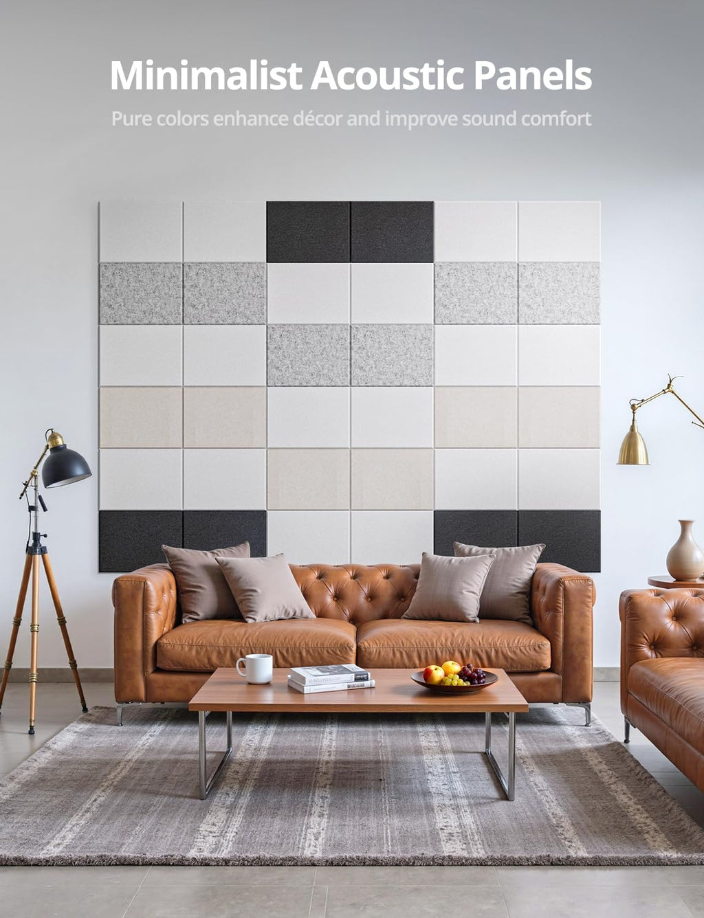 Self Adhesive Rectangle Acoustic Wall Panels