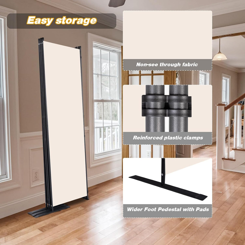 Four Panel Stable Foldable Room Divider