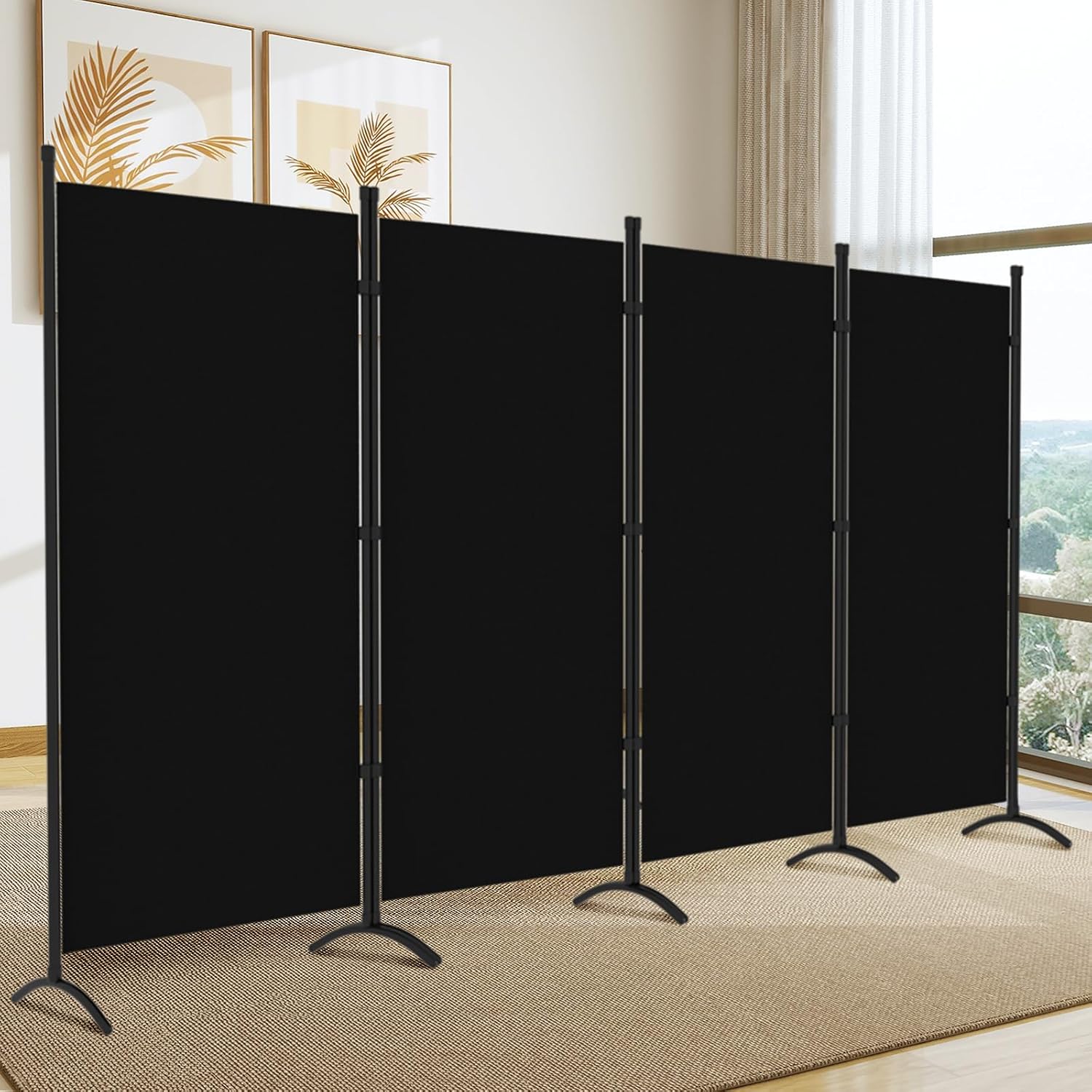 Four Panel Freestanding Foldable Room Divider
