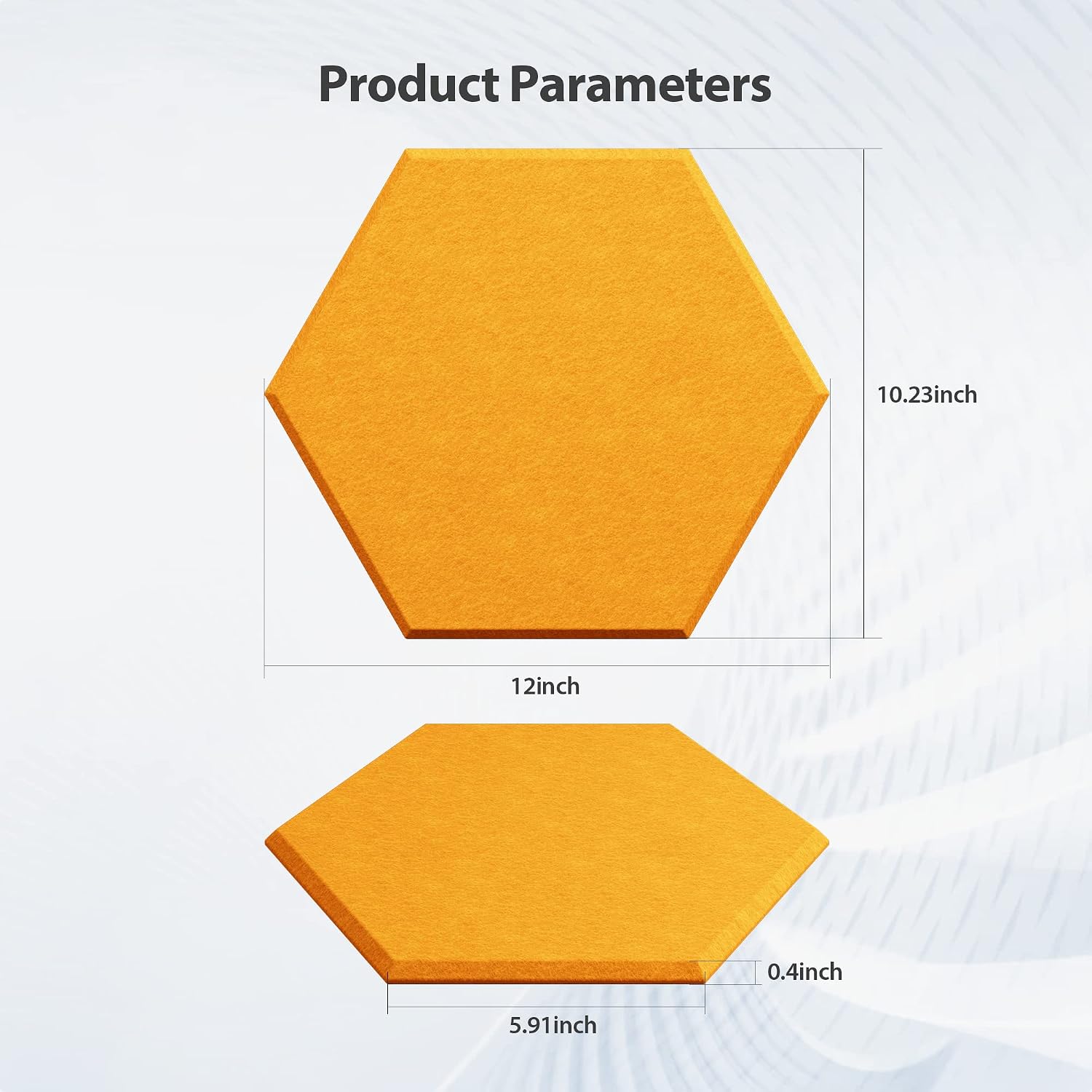 Hexagon Self Adhesive High Density Acoustic Panels