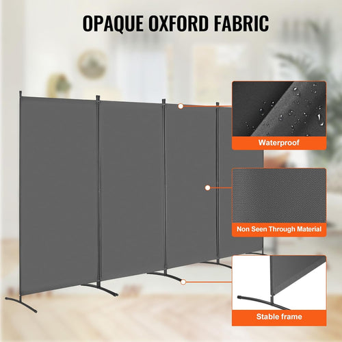 Four Panel Foldable Freestanding Room Divider