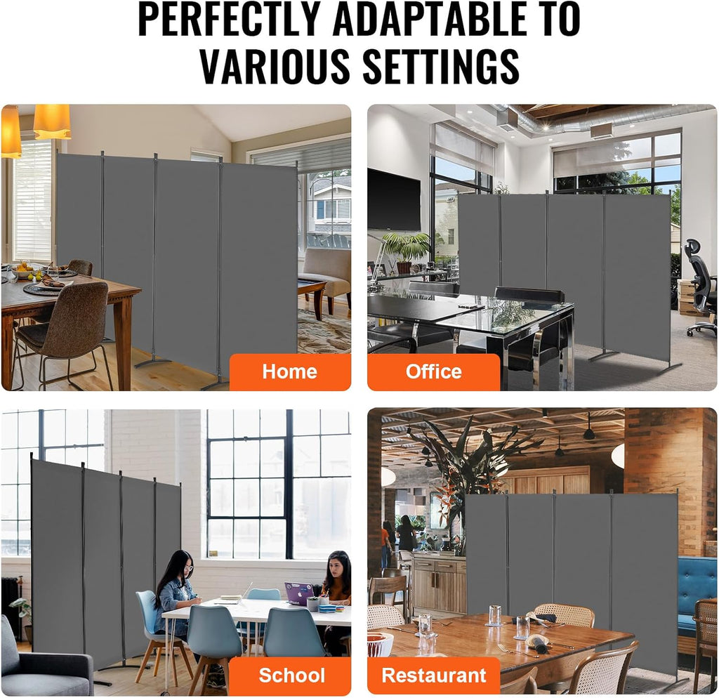 Four Panel Foldable Freestanding Room Divider