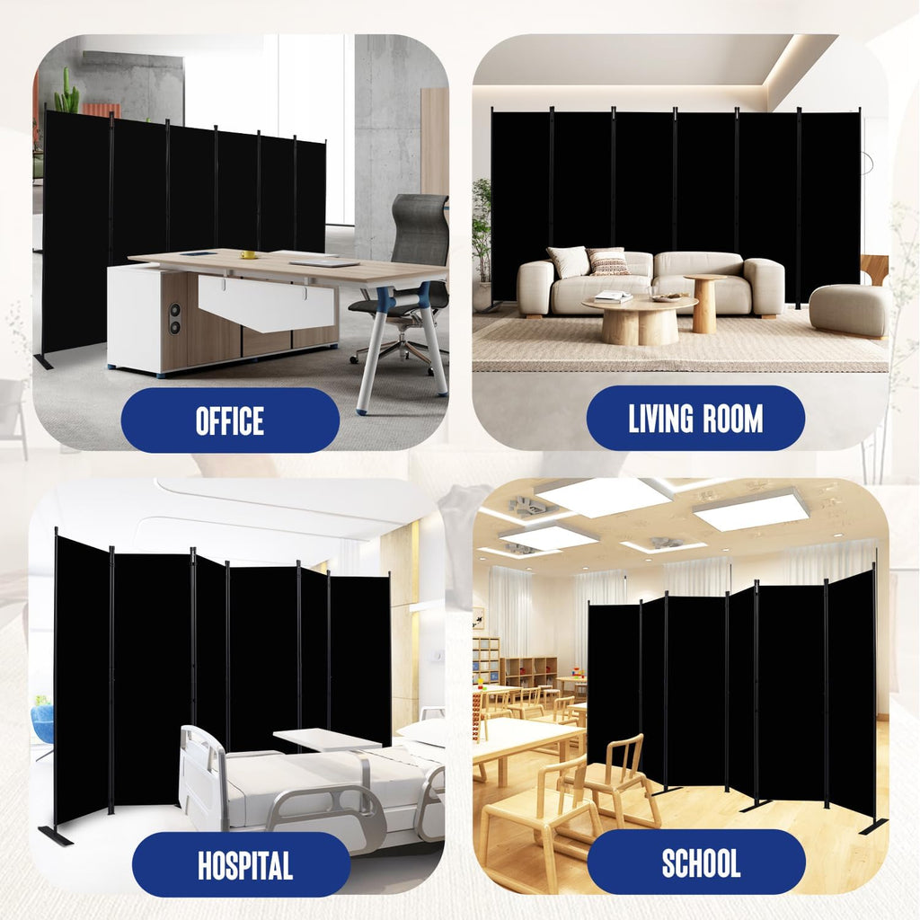 Six Panel Foldable Fabric Room Divider