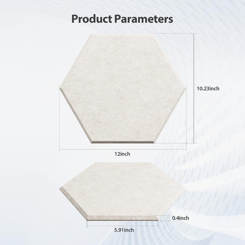 Hexagon Self Adhesive Acoustic Foam Panels