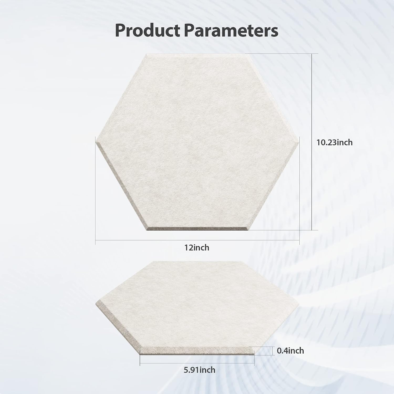 Hexagon Self Adhesive Acoustic Foam Panels