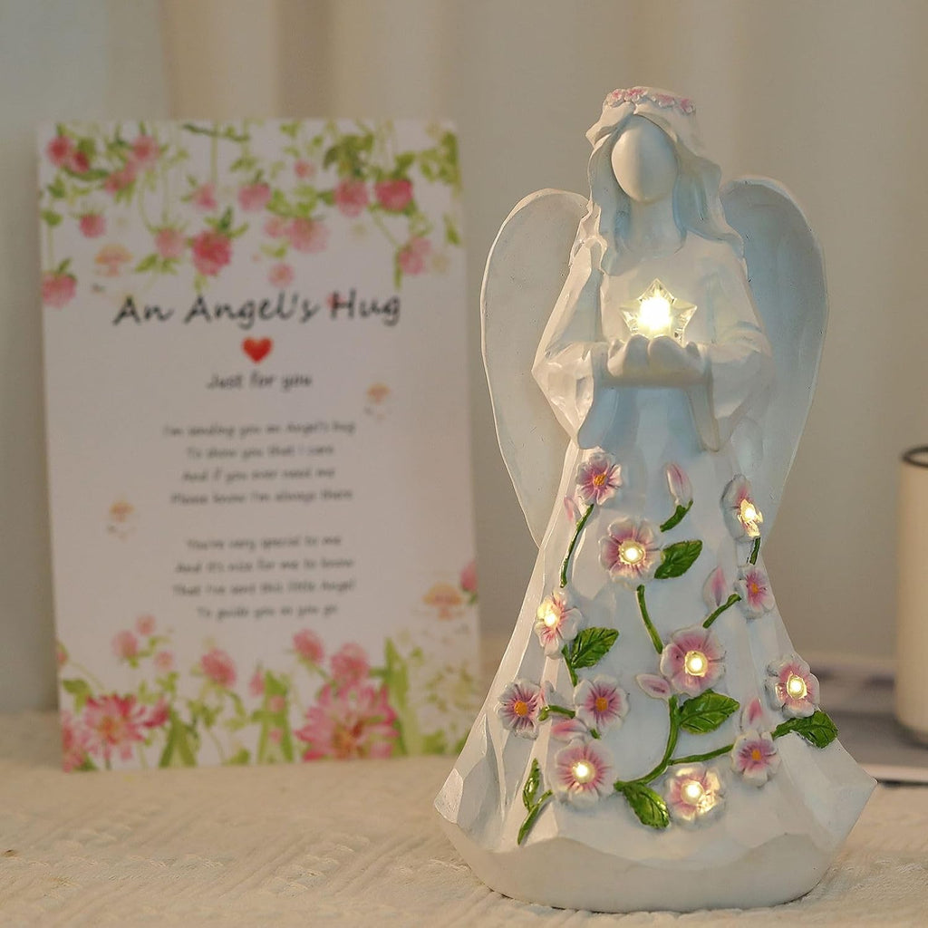 Lighted Guardian Angel Tabletop Figurine