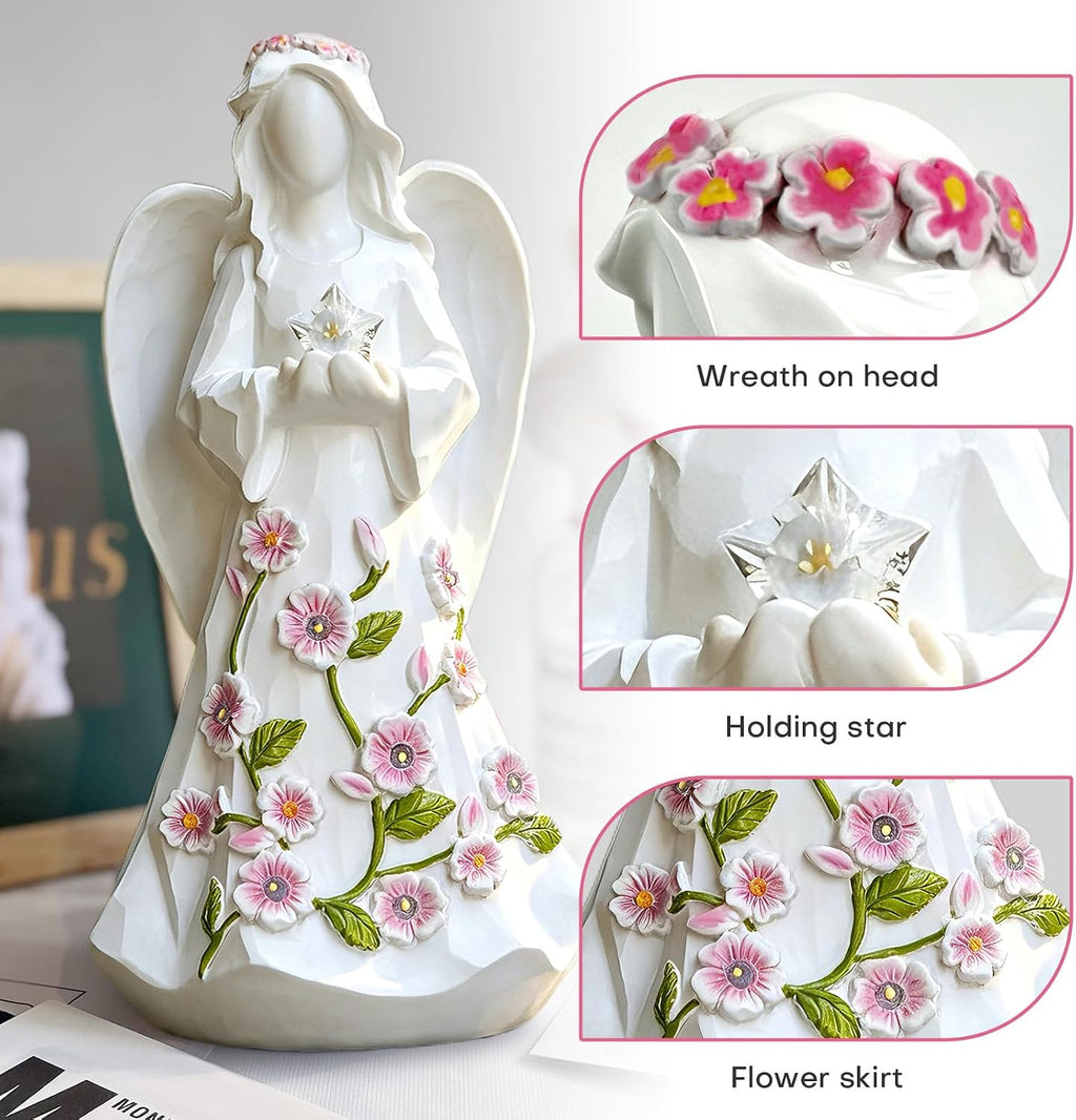 Lighted Guardian Angel Tabletop Figurine