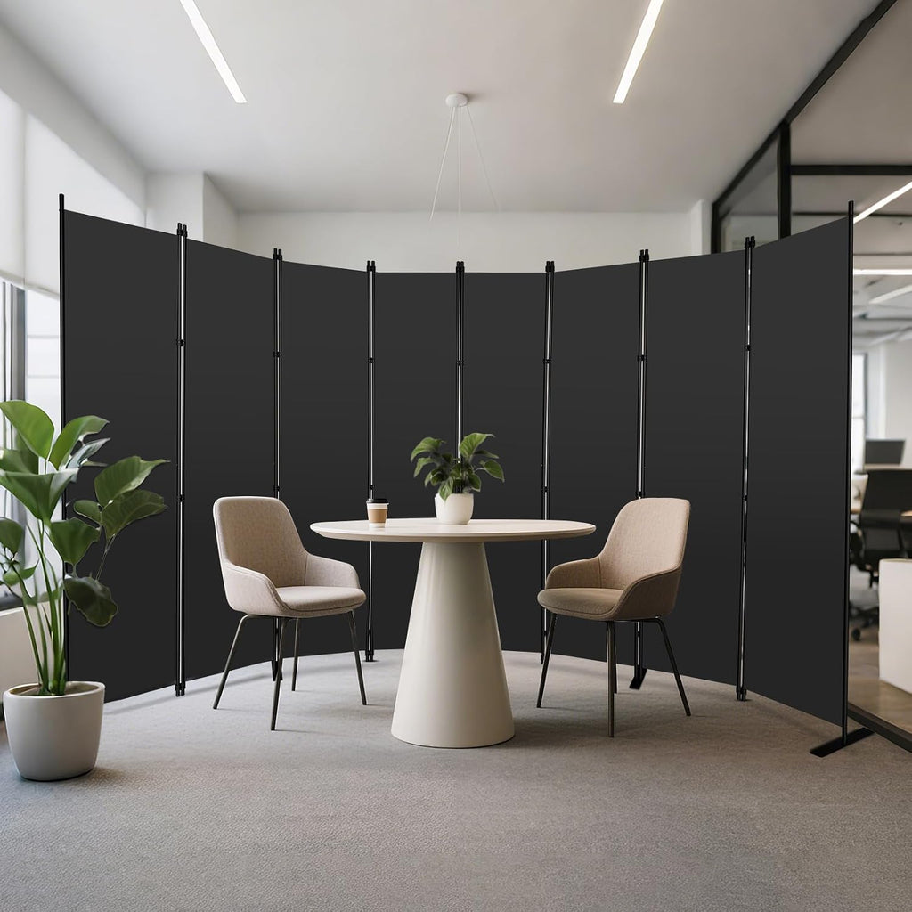 Eight Panel Foldable Privacy Room Divider