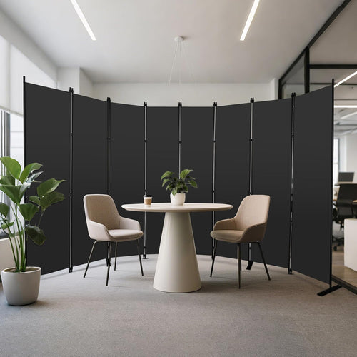 Eight Panel Foldable Privacy Room Divider