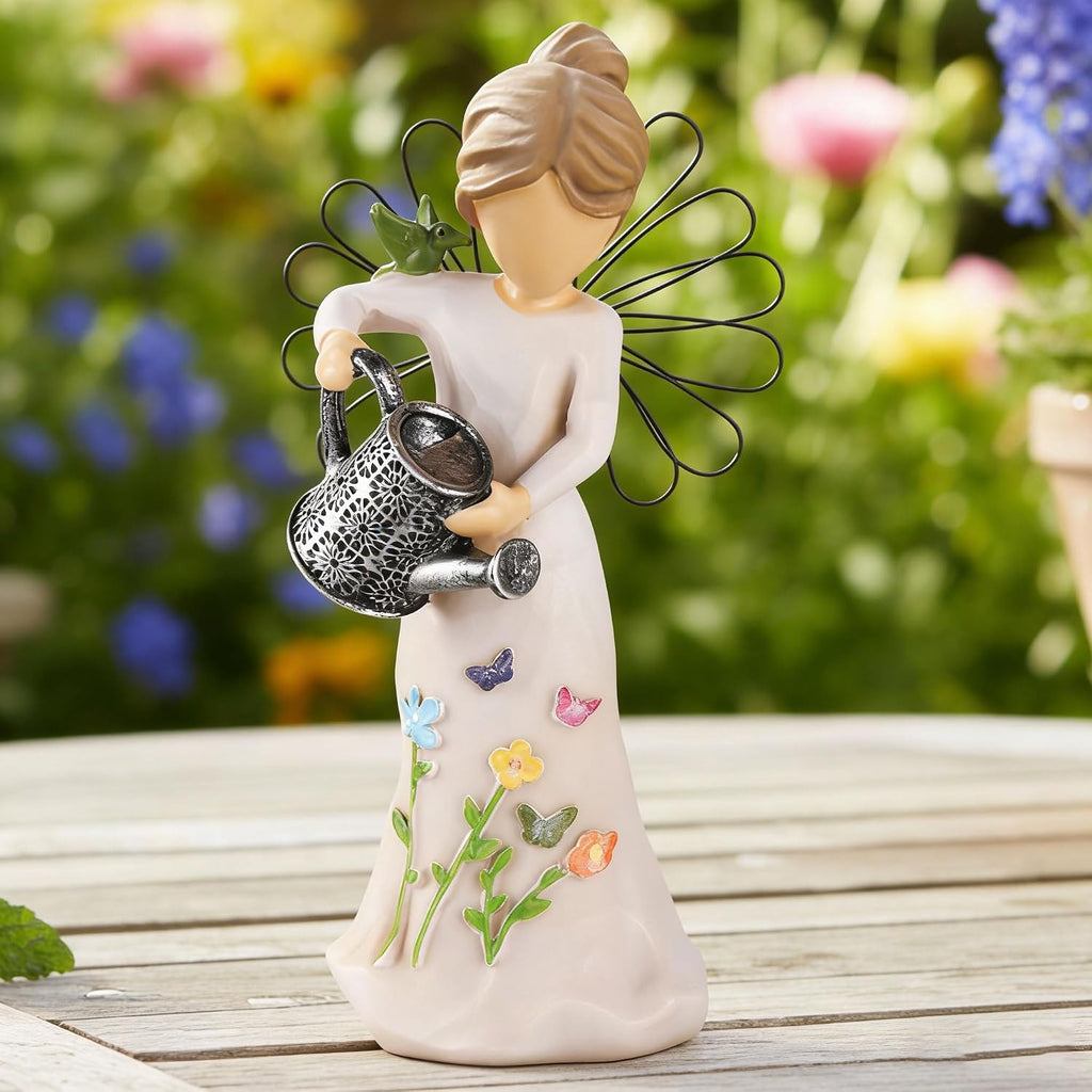Watering Angel Resin Garden Figurine