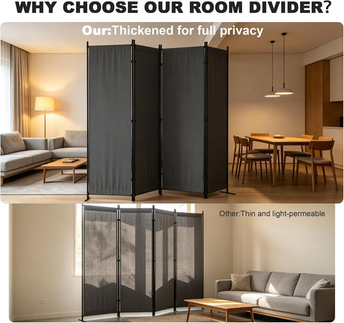 Four Panel Portable Freestanding Room Divider