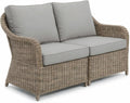 Modular Rattan Outdoor Cushioned Loveseat