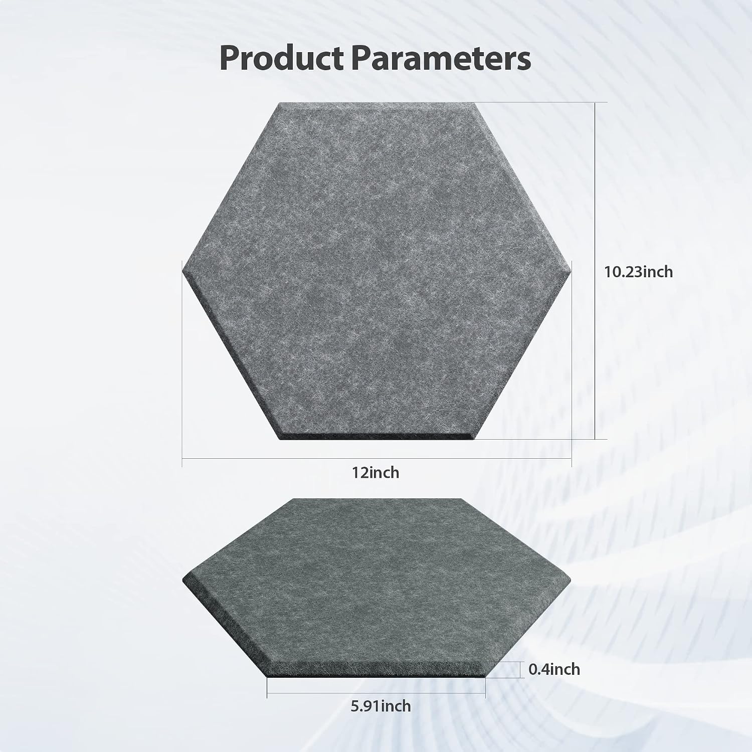 Hexagon Adhesive High Density Acoustic Panels