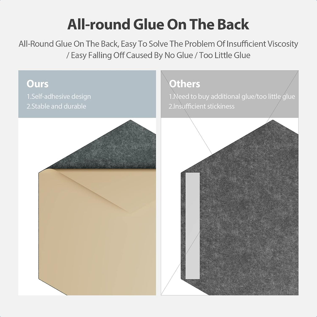 Hexagon Adhesive High Density Acoustic Panels