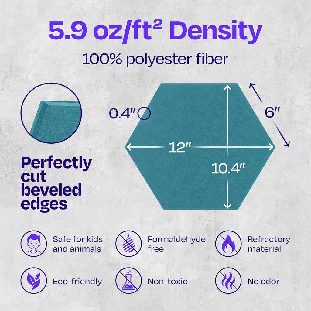 Hexagon High Density Sound Absorbing Panels