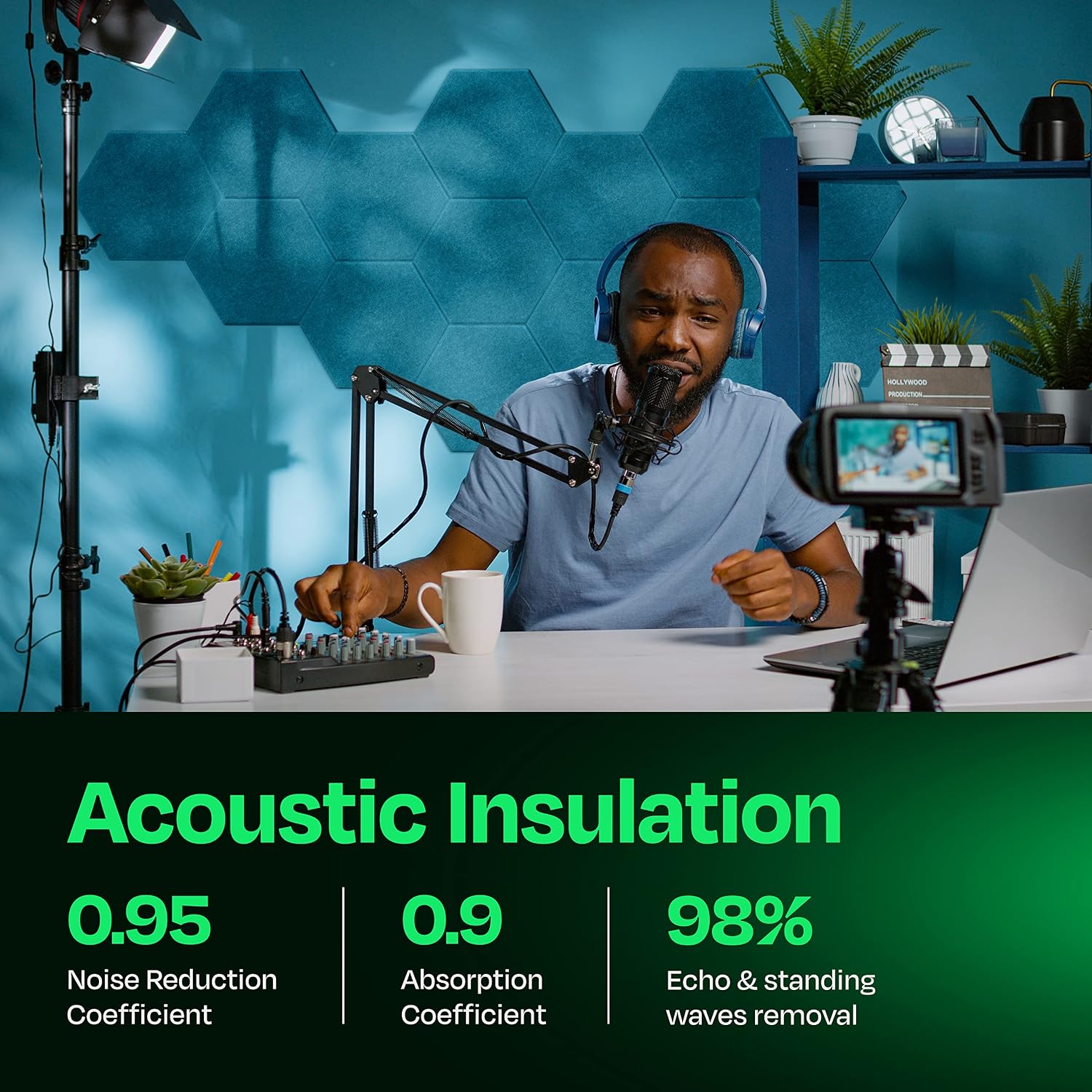 Hexagon High Density Sound Absorbing Panels