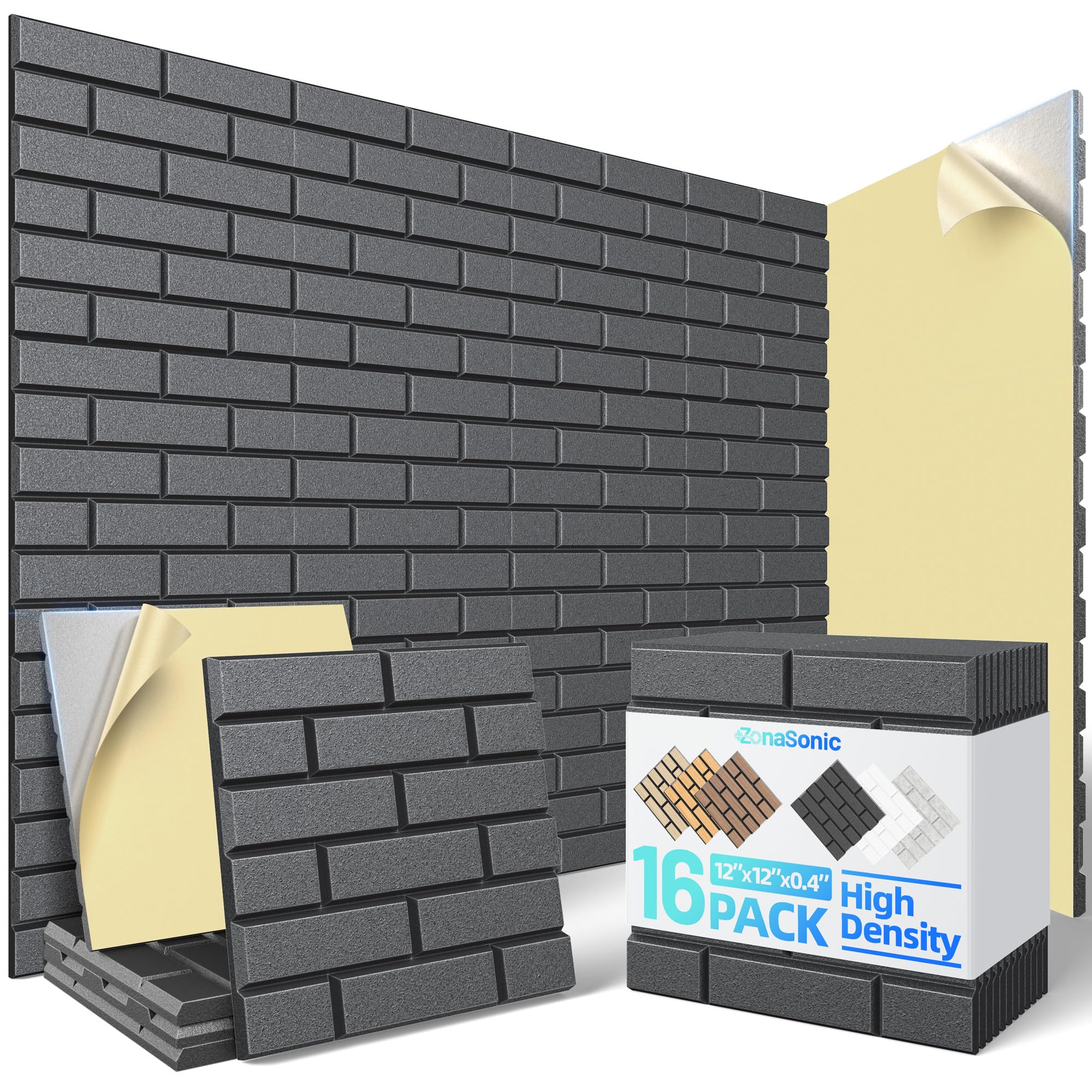 High Density Self Adhesive Acoustic Foam Panels